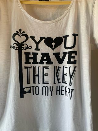 T-shirt donna Tezenis L bianca e rosa