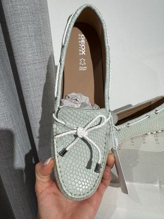 Mocassini Geox Pelle Cera Donna Tg 38