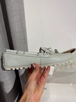 Mocassini Geox Pelle Cera Donna Tg 38