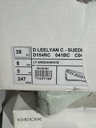 Mocassini Geox Pelle Cera Donna Tg 38