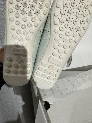 Mocassini Geox Pelle Cera Donna Tg 38