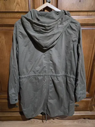 Parka Mango verde militar entretiempo Talla M