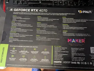 Palit RTX 4070 Tarjeta Gráfica