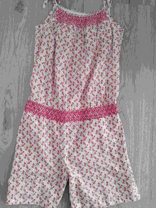Mono corto niña estampado floral 8 años