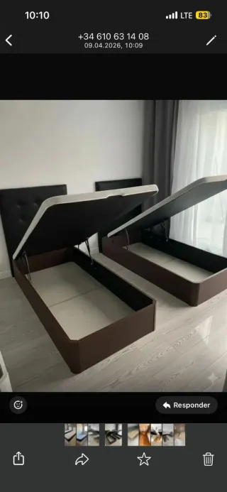 Canapé abatible y colchón