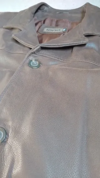 Giacca in pelle uomo marrone vintage