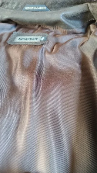 Giacca in pelle uomo marrone vintage