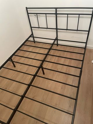 Somier 135x90 cm Negro