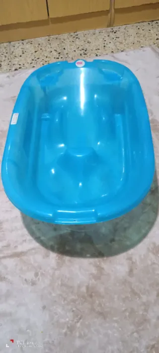 Bañera para bebé azul