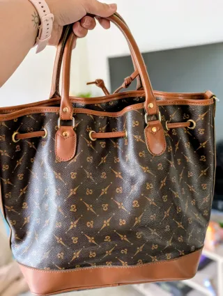 Bolso Tote New PiBi Italia Marrón Clásico