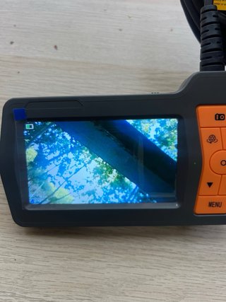 Cámara de inspección con pantalla