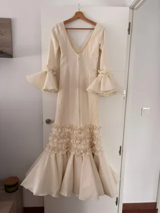 Vestido Flamenca Beige Sibilina NUEVO