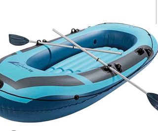 Barca hinchable azul para 3 personas
