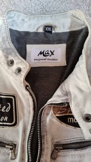 Giacca in pelle stile biker