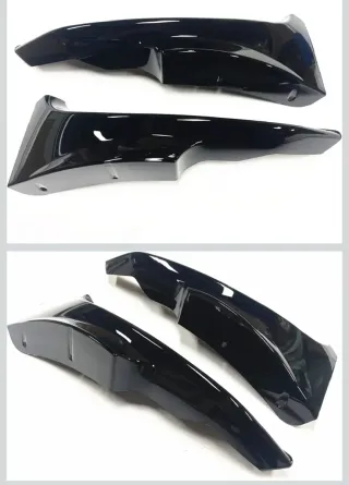 Divisores Laterales Parachoques Delantero Negro.