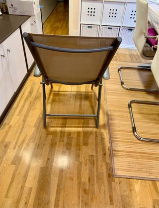 2 Hamacas Terraza Beige/Gris Plegables