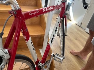 Bicicleta Olmo Roja y Blanca
