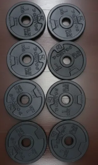 Discos peso 1kg - 8uds