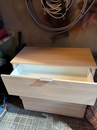 Cómoda 3 cajones madera clara