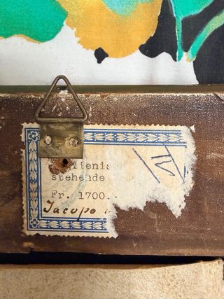 Specchio francese antico in legno dorato