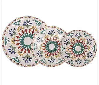 12 PIEZAS VAJILLA 'SANTA CLARA' MODELO COIMBRA