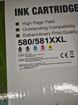 Cartuchos Tinta Greenjob 580XXL 581XXL Canon