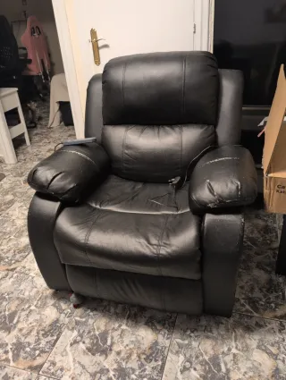 Sillón masaje roma Eléctrico Negro