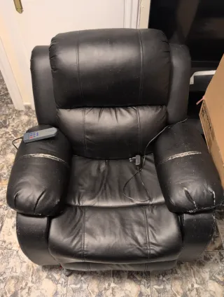 Sillón masaje roma Eléctrico Negro