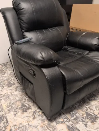 Sillón masaje roma Eléctrico Negro
