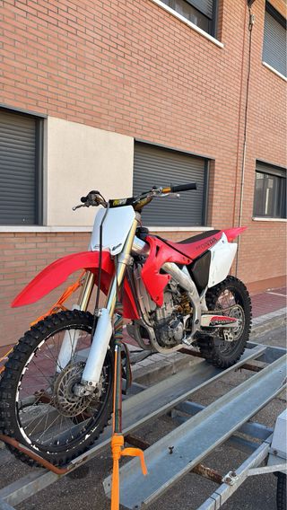 Honda CRF450R 4T 2006 Motocross Roja/Blanca