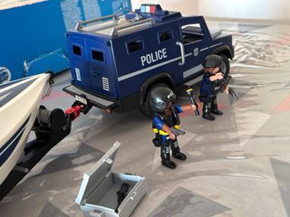Playmobil 5187 Barco Policía con Vehículo