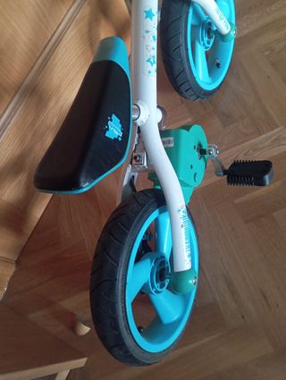 Bicicleta evolutiva, sin pedales convertible