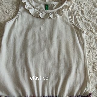 Vestido niña blanco con estampado floral