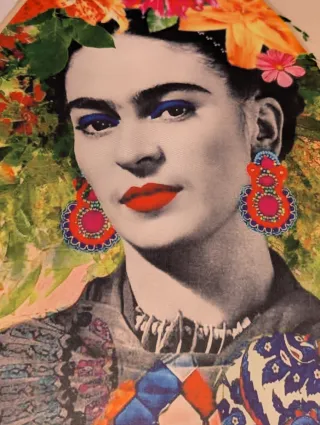Paraguas Frida Kahlo Estampado Floral✨