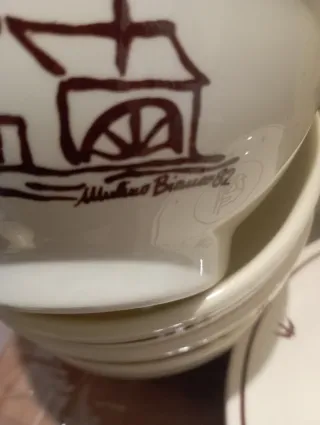 Set 4 ciotole e 4 piatti Mulino Bianco