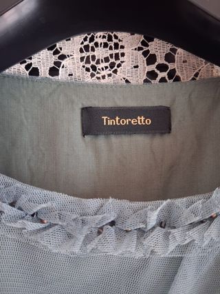 Vestido Tintoretto verde lentejuelas T38-40