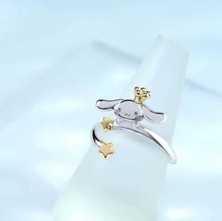 Anello Cinnamoroll Sanrio Argento 925 Regolabile