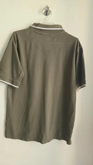 Polo Piqué Kappa Verde Oliva Talla M