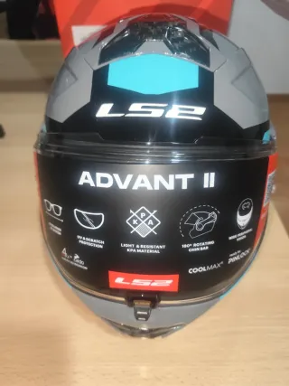 Casco LS2 Advant II Talla S Azul/Gris