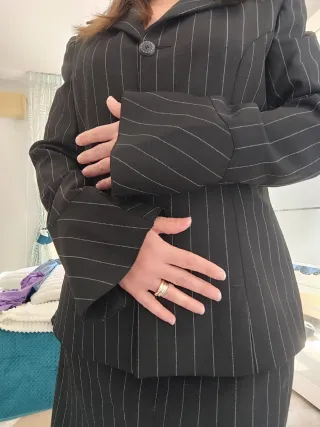 Tailleur donna con gessato