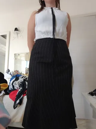 Tailleur donna con gessato