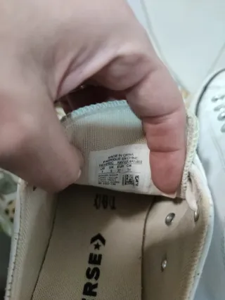 Zapatillas Converse Blancas de piel Talla 38