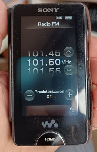 Reproductor Sony NWZ-X1050 Negro