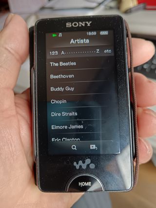 Reproductor Sony NWZ-X1050 Negro