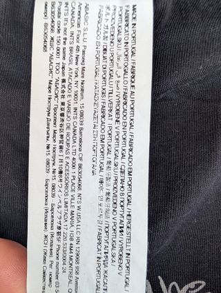 Falda pantalón negra DESIGUAL