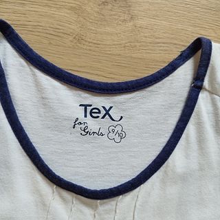 Vestido niña blanco y azul
