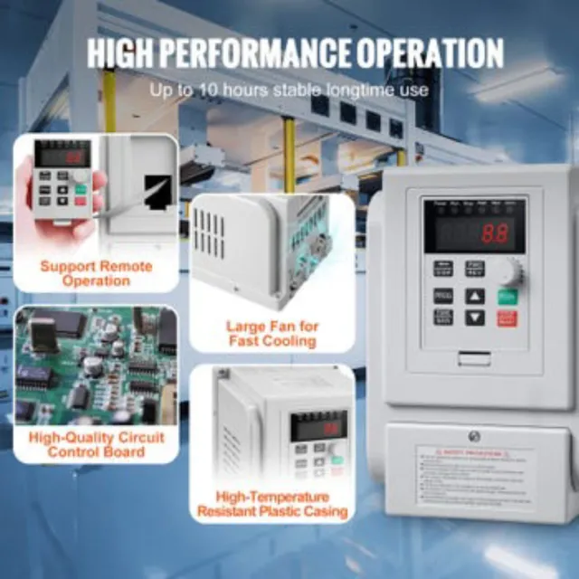 Variador VFD Monofásico 4kW 220V NUEVO
