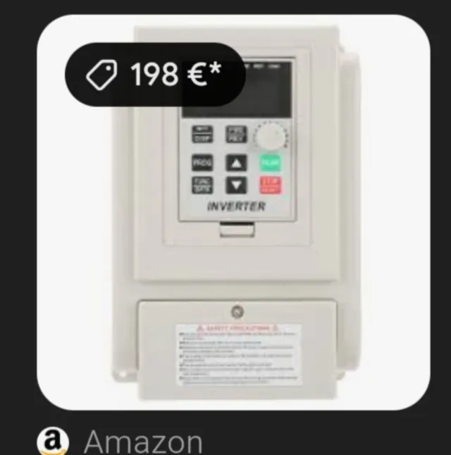 Variador VFD Monofásico 4kW 220V NUEVO