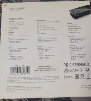 TP-Link AC600 Adaptador USB Dual Band