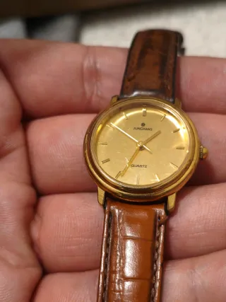 Reloj Junghans Dorado y Marrón